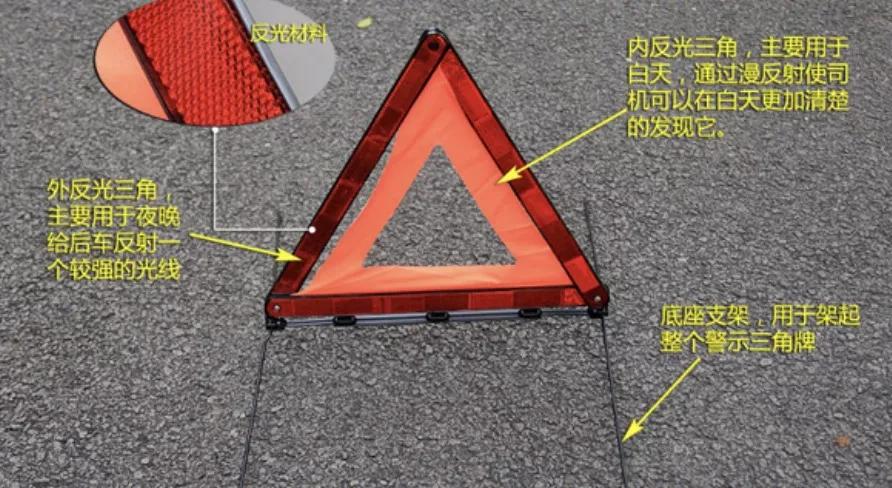 三角警示牌原来要这样用很多人都用错了 乐惠车