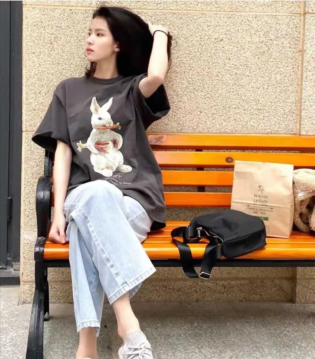 下半身|牛仔裤t恤怎么穿搭好看