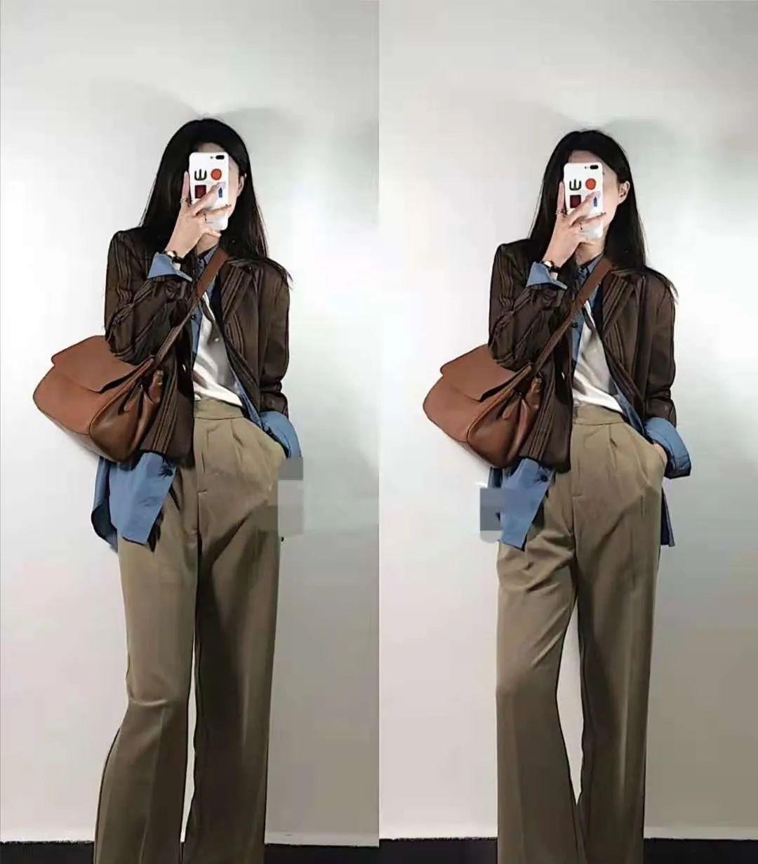 卫衣|卡其色裤子搭什么颜色衣服好看