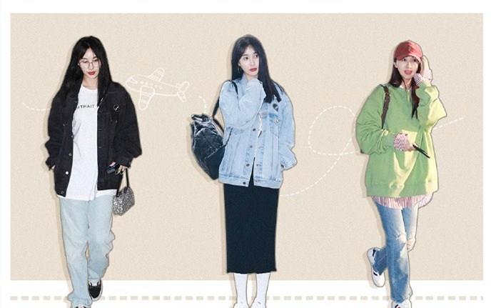 休闲风|32岁李菲儿的机场穿搭示范，36套不同风格，时髦时尚又不失少女味
