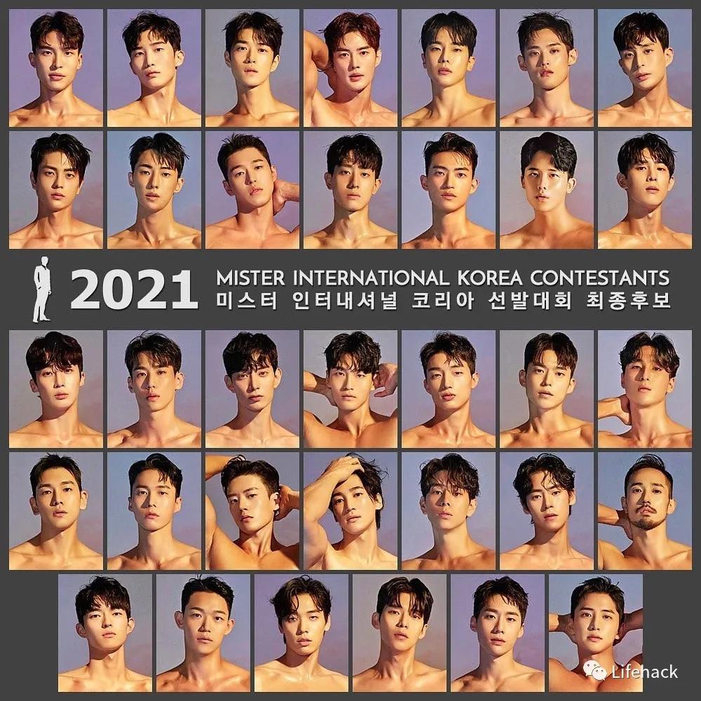 身材|2021韩国先生宣传照与真实身材对比，这画风....