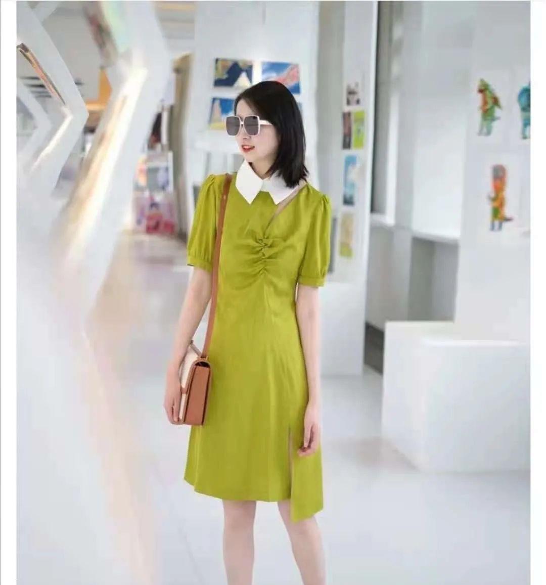 牛油果|牛油果绿连衣裙配什么鞋子好看