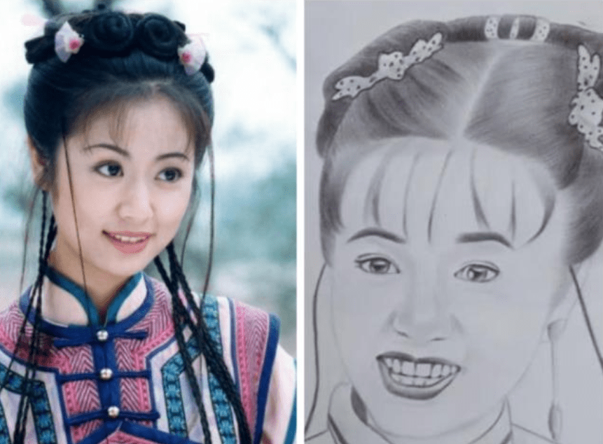 当美术学渣开始画明星,画面变得一言难尽,老师看了想打人