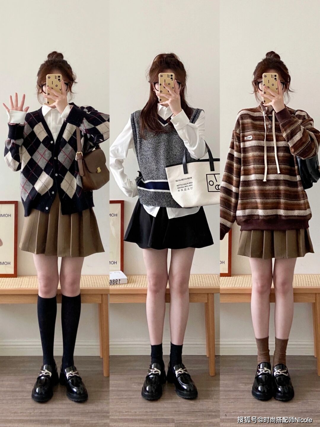 大地|小个子穿搭没灵感?学学这个博主的少女感穿搭!秋天这样穿真美