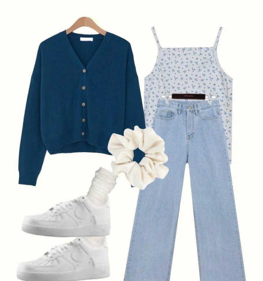 带着|别再穿一身黑了！这10套早秋穿搭让你美极了