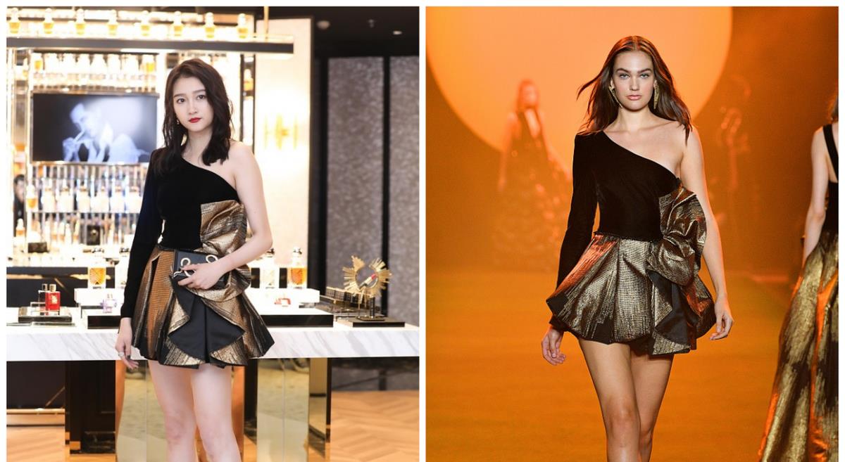 黑色|“京圈甜妞”关晓彤身材让人羡慕，穿裙子可甜可飒，不怪鹿晗心动