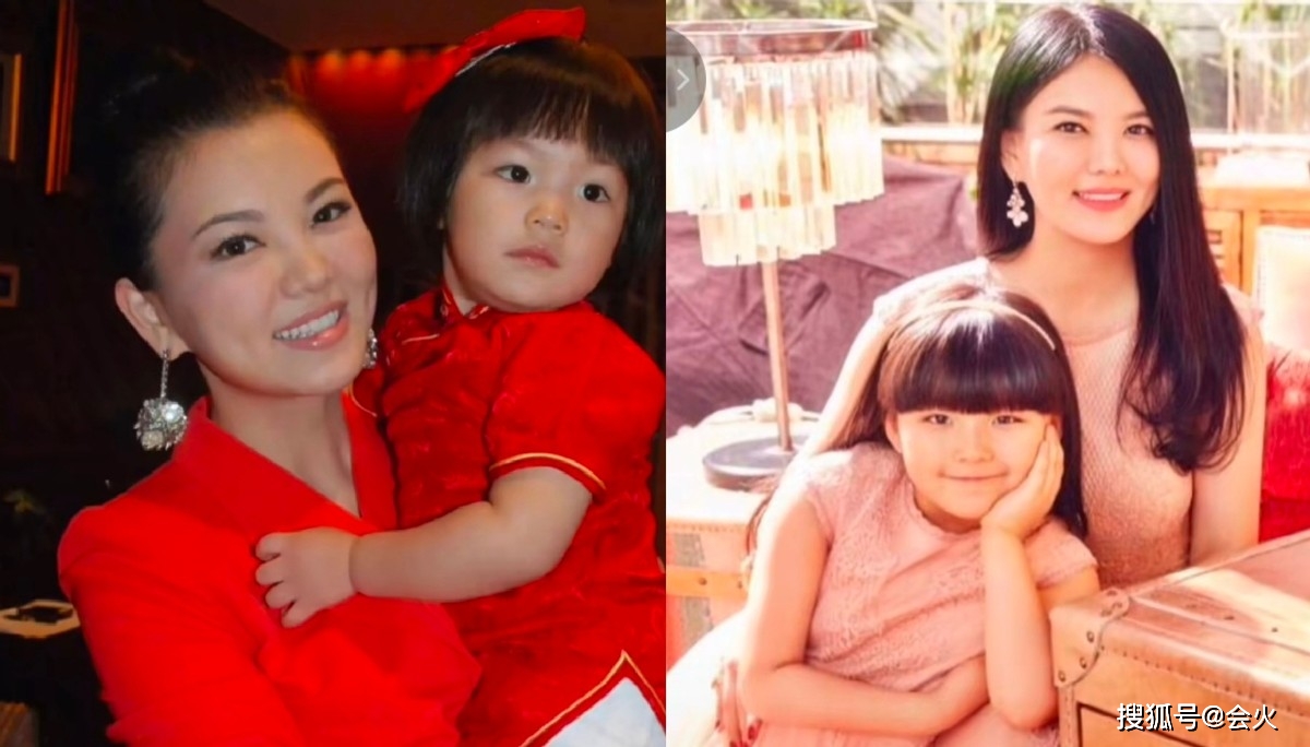 下巴|李湘晒大量与女儿亲密照！瘦出尖下巴打扮似贵妇，网友纷纷催生二胎
