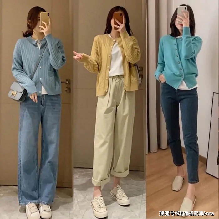 整体|秋天少穿黑白灰，这3个配色思路温柔度爆表，太适合轻熟女了