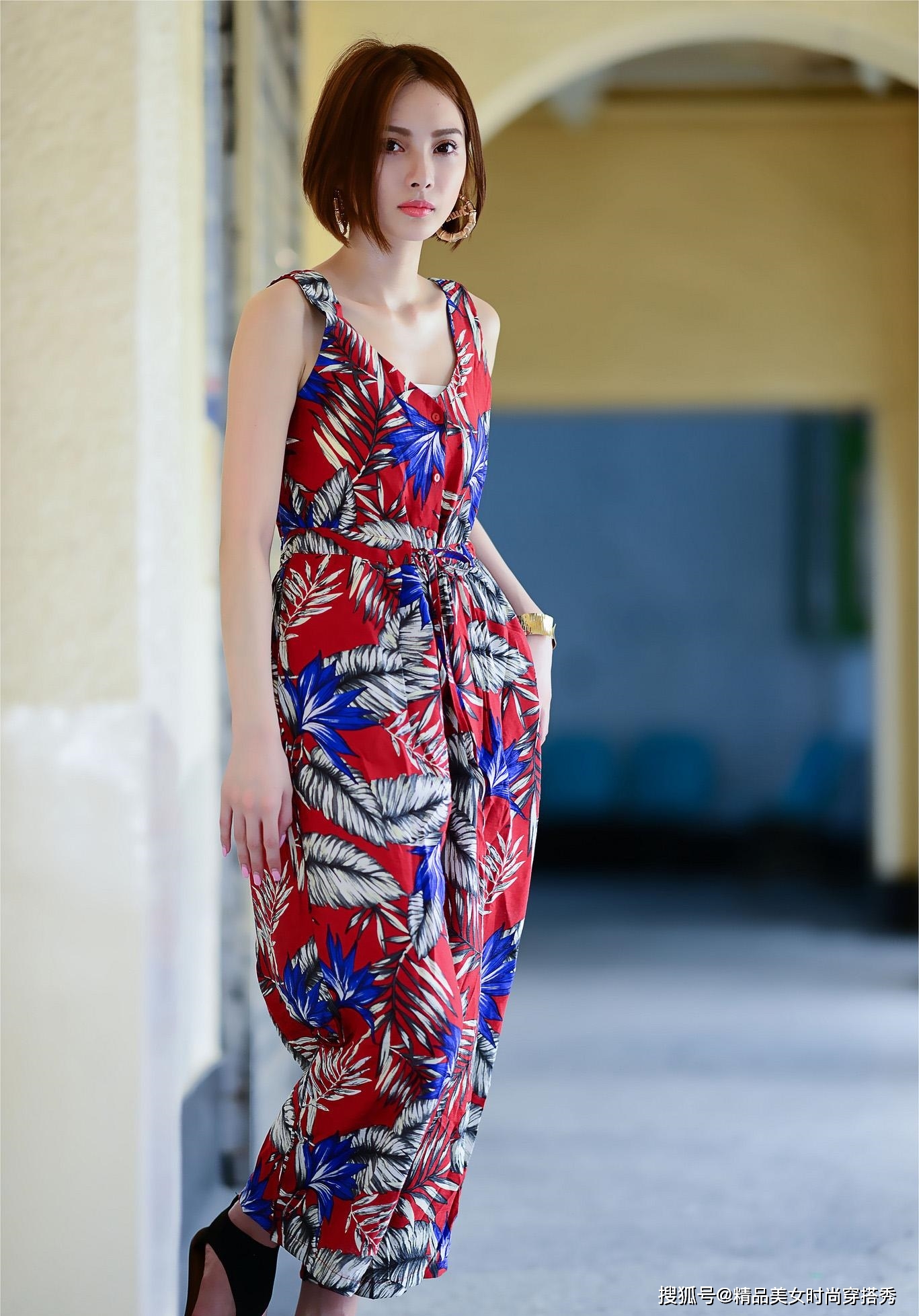 连体|印花连体裤，清凉舒适，初秋穿在身上刚刚好