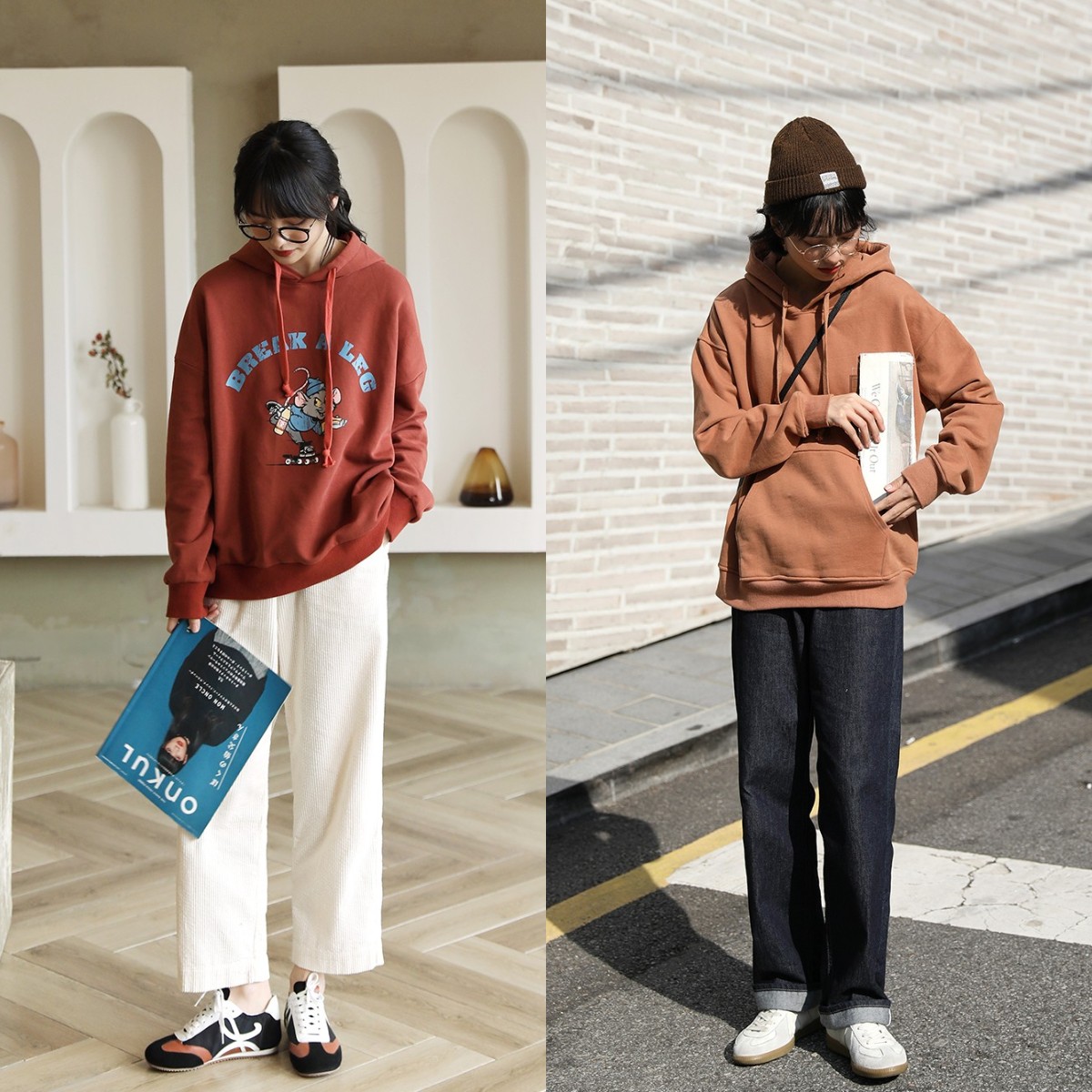 掌握这8组卫衣搭配方案,时髦减龄,还很显瘦