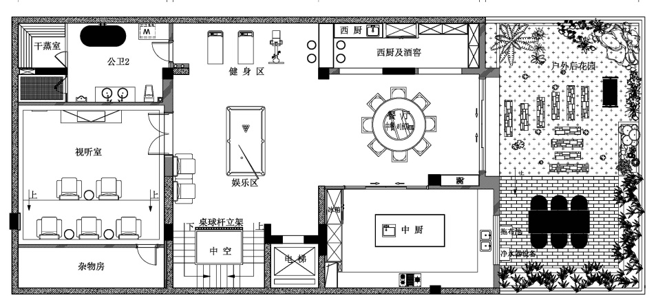 丰富生活品质人生——珠海中信红树湾别墅装修案例|760平方现代轻奢风格