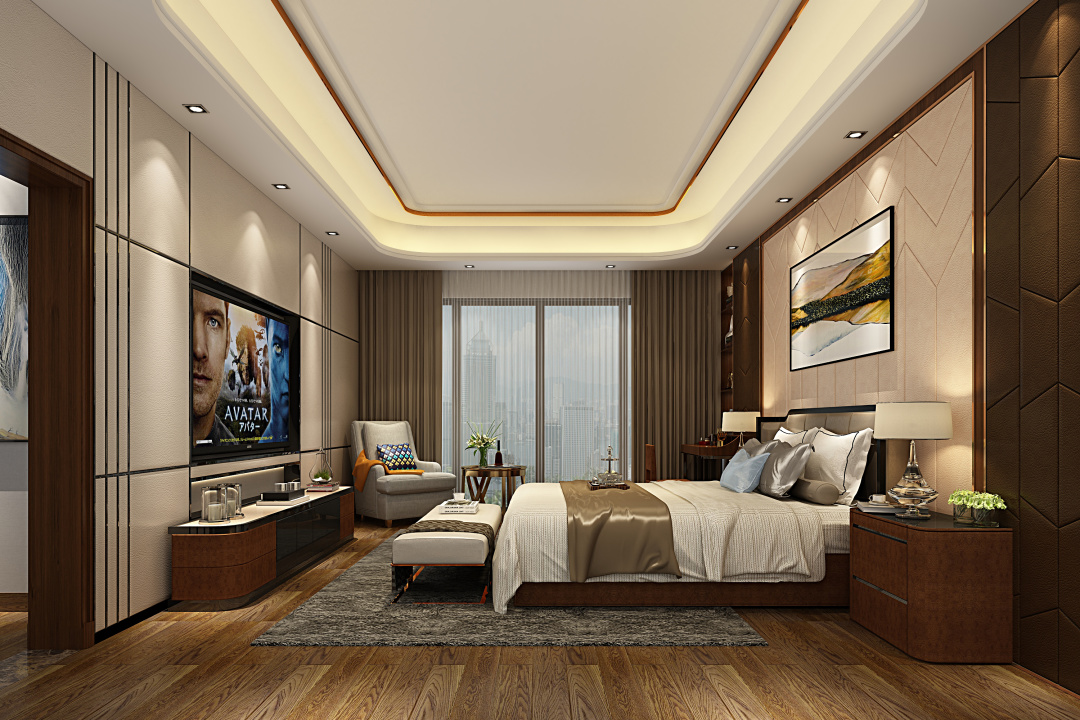 丰富生活品质人生——珠海中信红树湾别墅装修案例|760平方现代轻奢风格