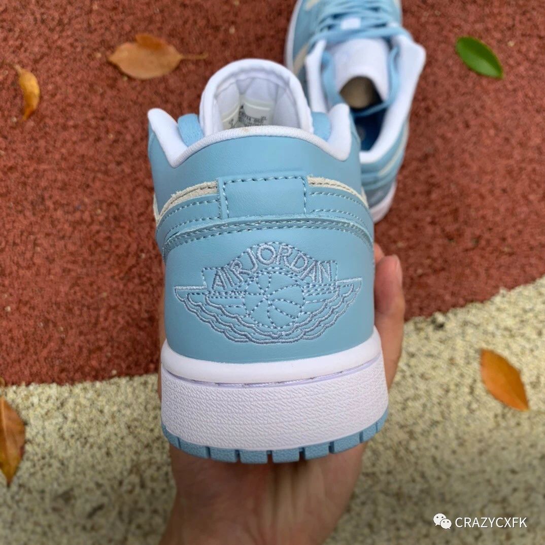 大学|乔丹 Air Jordan 1 Low 大学灰蓝低帮运动鞋