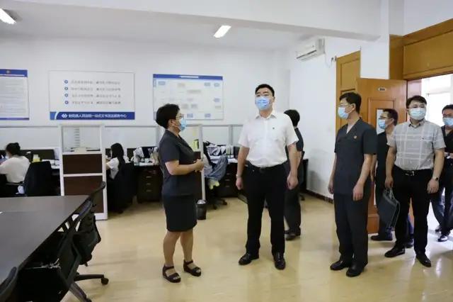 射阳县委常委政法委书记付阳调研射阳法院参与社会治理工作