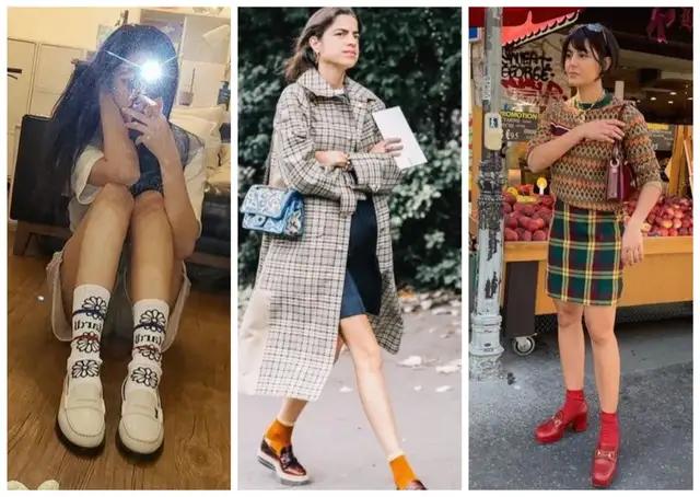 袜子|乐福鞋有新搭法啦！快来时髦告别老寒腿