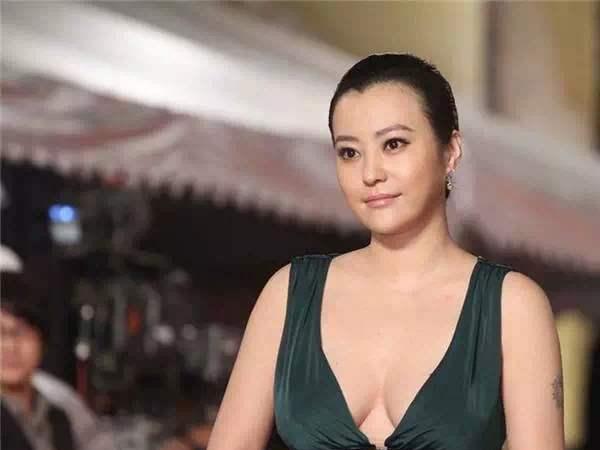郝蕾|郝蕾中年发福也好美，穿深V礼服走红毯，虽微胖圆润却不乏曲线感