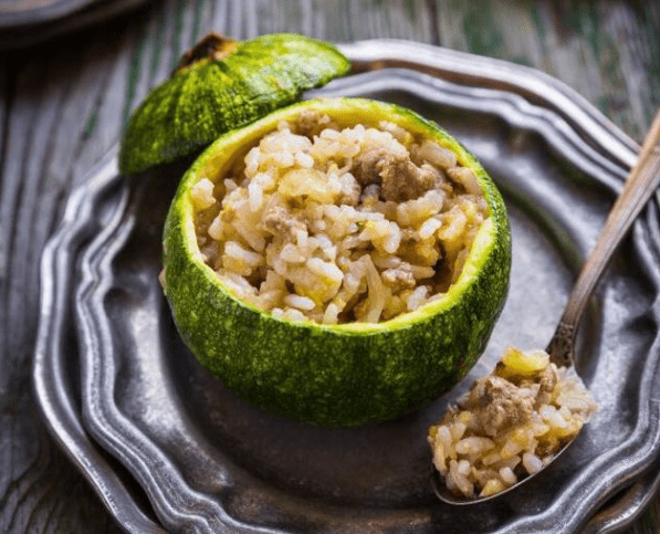 减脂食谱——西葫芦焗饭