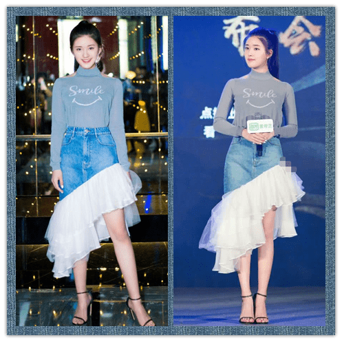 颜色|关晓彤和赵露思站在一起，两人都好可爱啊，穿的衣服也太甜了