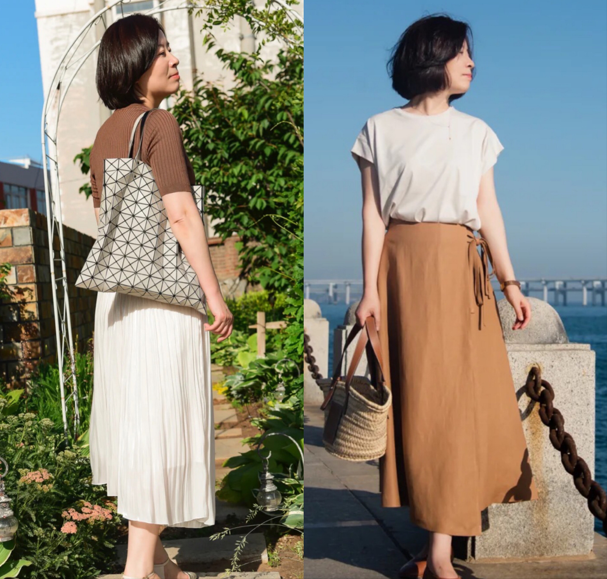 颜色|50岁女人忙碌中不忘秀穿搭，裤装干练裙装优雅，轻松美出新高度