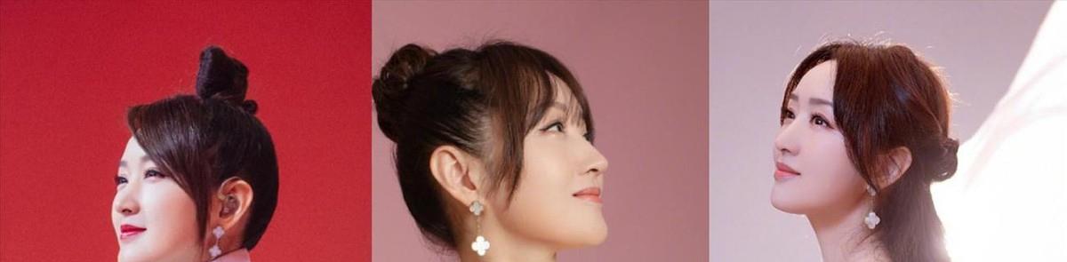 真丝|张含韵甜美:杨钰莹穿真丝裙带36万耳环,披荆斩棘哥哥被姐姐抢镜