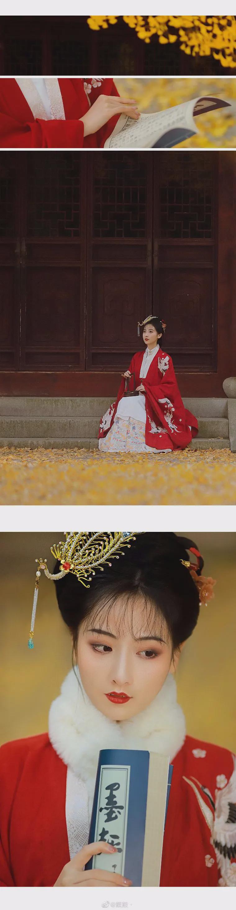 摄影|汉服小仙女：历添新岁月，福满旧山河