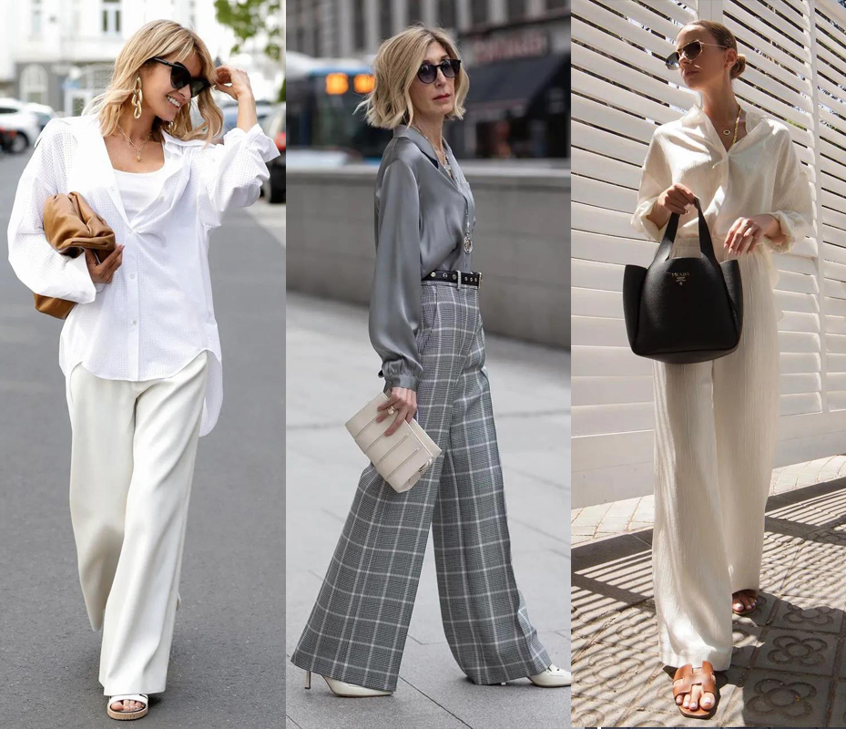 蓝色|初秋,唯有“衬衫+阔腿裤”不可辜负,这些搭配思路太值得借鉴!