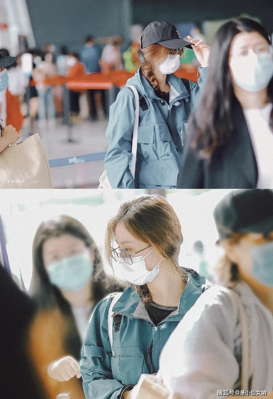 进行|刘诗诗私下穿搭挺低调的，穿工装外套简单又随性，就是看着有点热