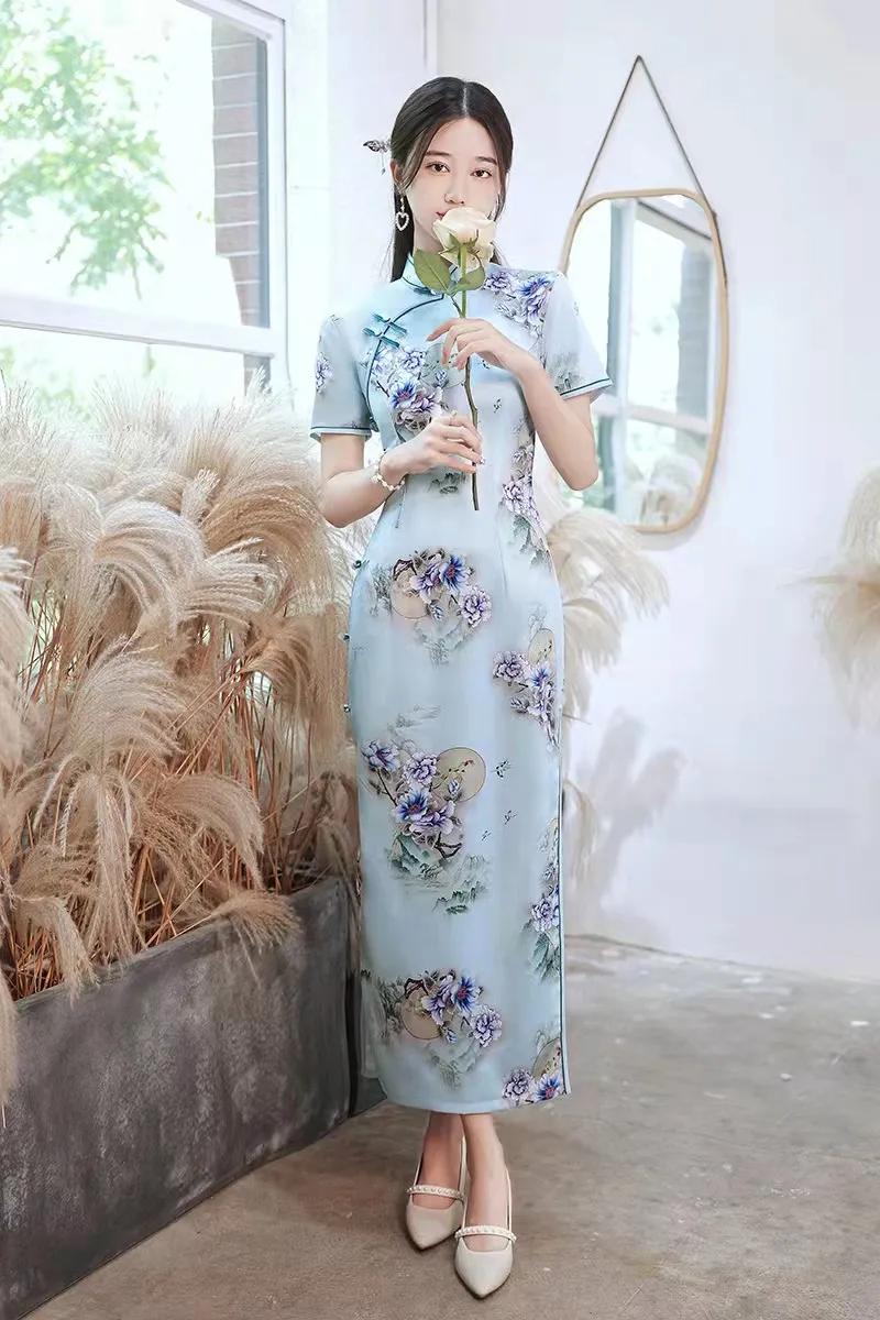 尤怜|我想作为一个女人,自从遇见一袭长裙改良旗袍,余生皆是欢喜!