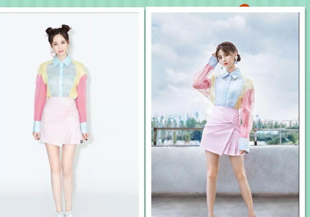 显得|杨超越撞衫就没输过！从宽大西装到少女碎花，怎样穿都引人注目