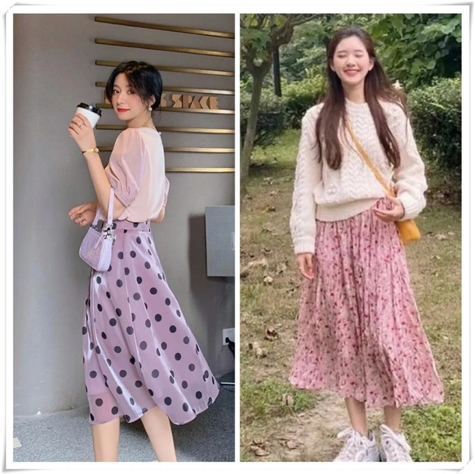 老爹|半身裙＋老爹鞋，休闲又不失时髦感，适合多个年龄阶段