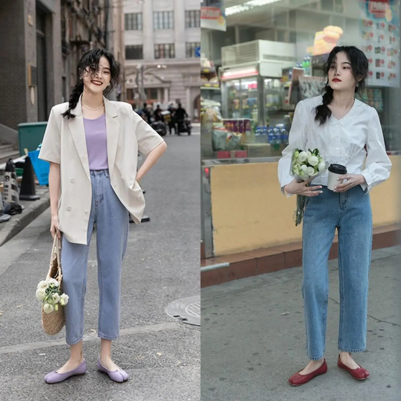 帆布鞋|夏季，穿牛仔裤该搭配什么？试试配这7双鞋子，可盐可甜可优雅