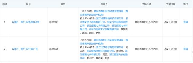 娅茜优艾等相关公司及个人被黄冈人民法院财产保全(图1)