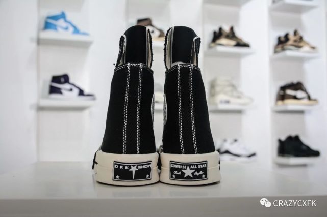 Owens|匡威黑白联名 Rick Owens 支线 DRKSHDW x Converse All Star 1970s 帆布鞋