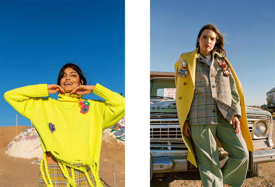 颜色|Mira Mikati 2021秋冬，鲜艳彩虹色的活力，艺术感和爱的交织潮流