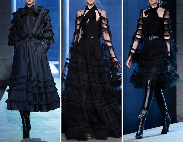 Elie|Elie Saab 2021秋冬成衣系列：这一抹黑色，也太优雅了