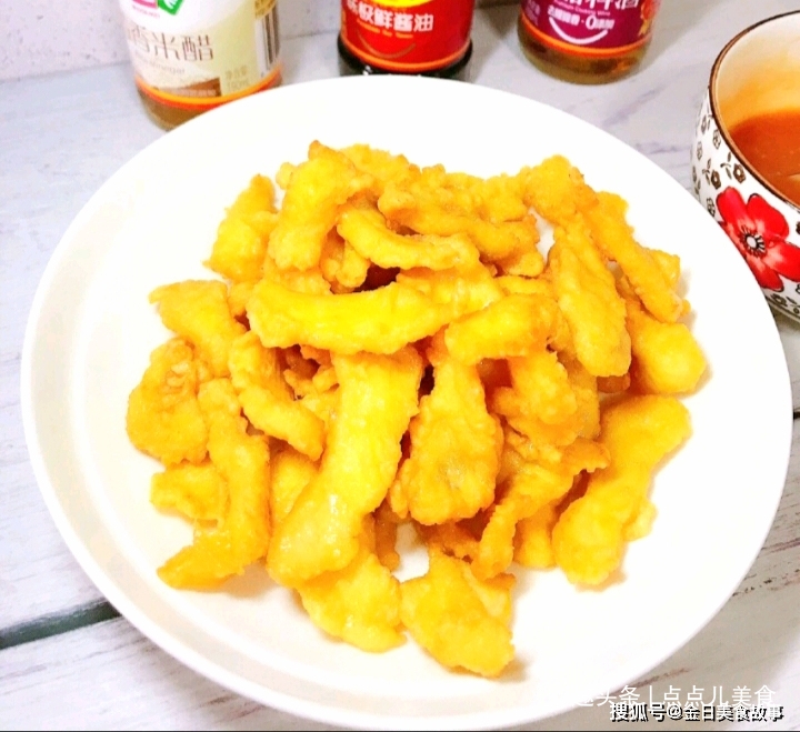 步骤|糖醋鸡胸肉，口感外酥里嫩