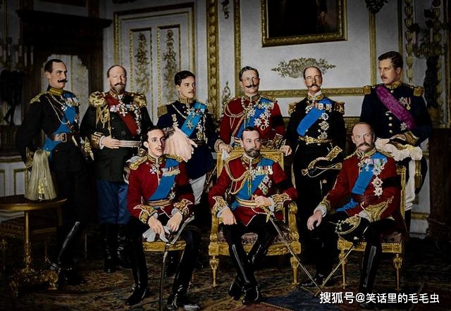 而一战中,因为维多利亚时代的联姻,使俄国皇帝,德国皇帝,英国国王都