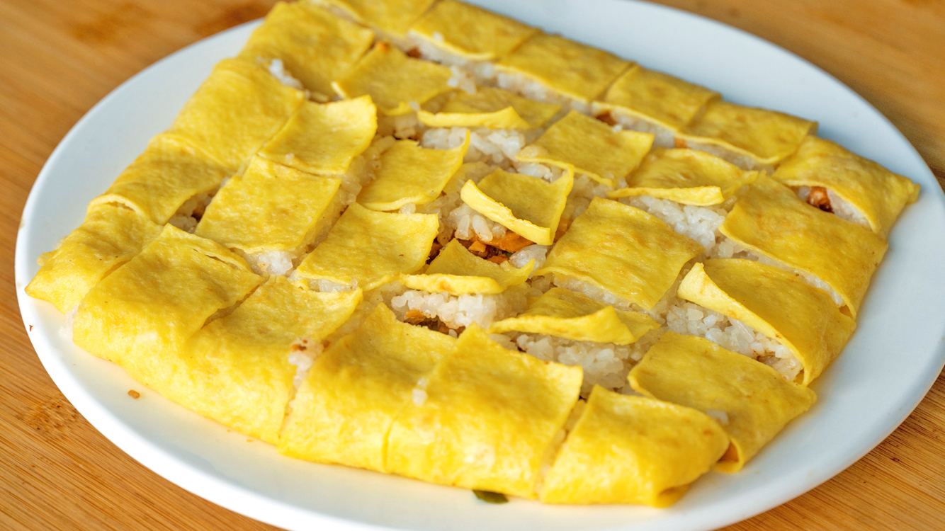 干辣椒|教大家在家做糯米卷!口感独特!咸香软糯!