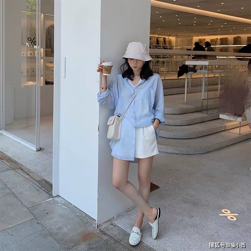 花样|美女的气质之道，精致的穿搭不用繁琐，一件“衬衫”穿出花样造型