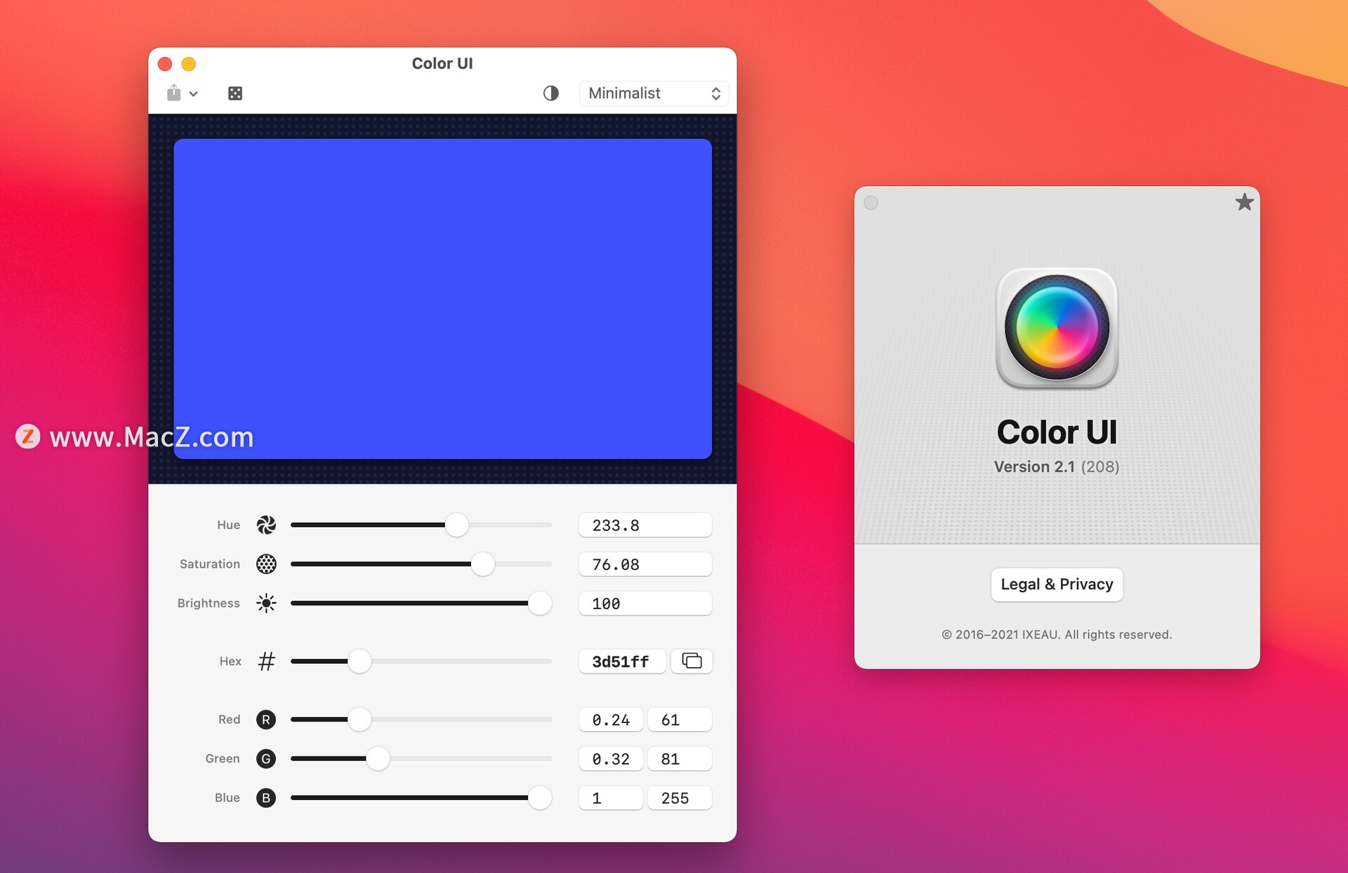coloruiformac颜色设计软件v21
