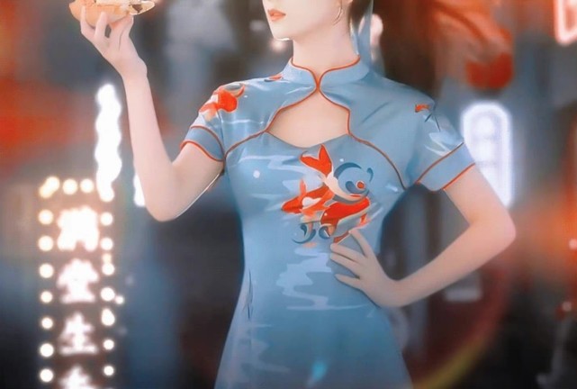 美食|赵丽颖美食广告赢了时尚大片！穿旗袍梳高马尾，比上次国风造型美