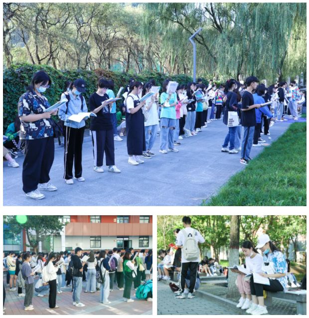万人|阳光不燥，读书正好 !西安翻译学院学子共赴“万人晨读”！