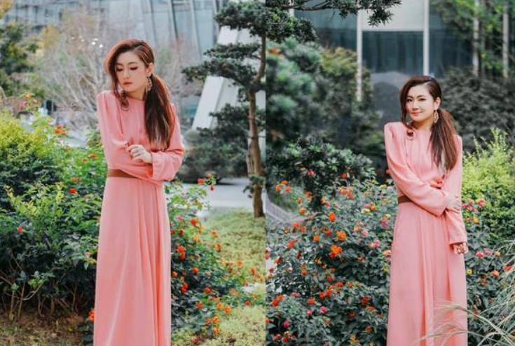 腰肢|任家萱变得更美了,穿一袭粉裙出场尽显少女感,根本不像是39岁