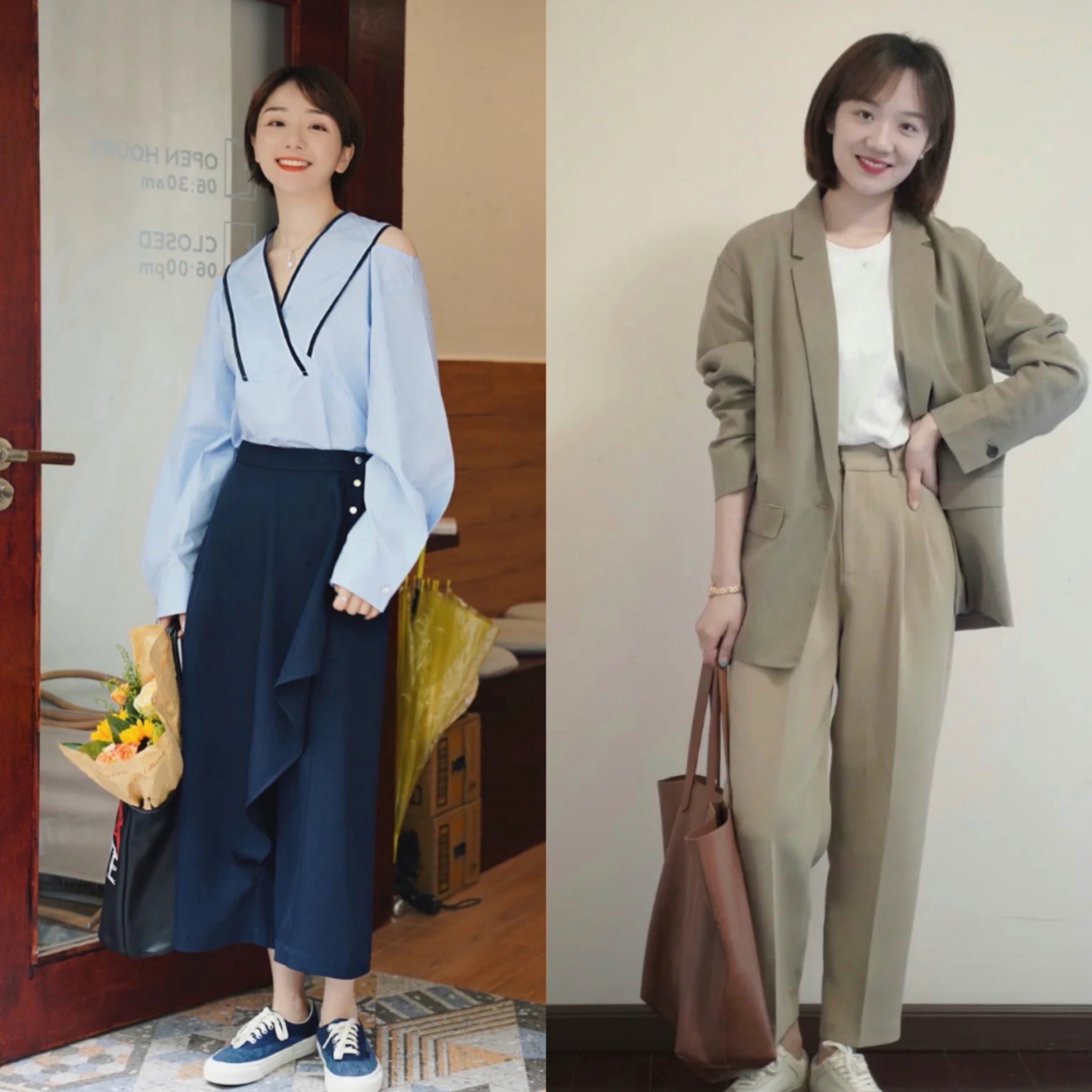 身材|这些秋日休闲look，每套都好时髦！