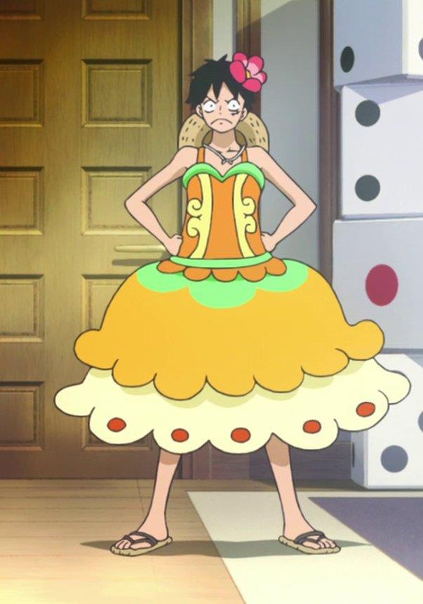 女帝|路飞穿过哪些花样的衣服