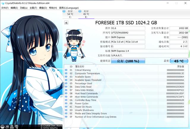 主控|江波龙 FORESEE XP1000 1TB SSD 体验：主流性能，超低发热