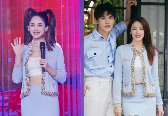 套装|这俩女顶流撞衫,不尴尬吗?