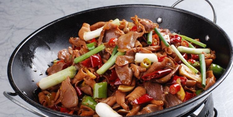 干锅麻辣鸡杂