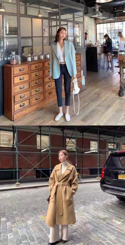 呢子|薄荷绿是一个高级又清新的颜色，选择这样的颜色有时尚感