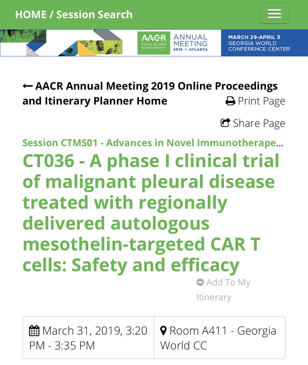 癌症|CAR-T细胞疗法治疗间皮瘤/肉瘤显效，攻破癌症治疗之路充满希望！
